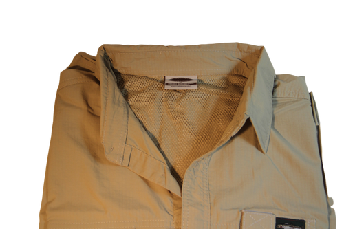 Nylon Vented SHORT Sleeve Fishing Shirt. Great for Hot humid conditions Made in South Africa