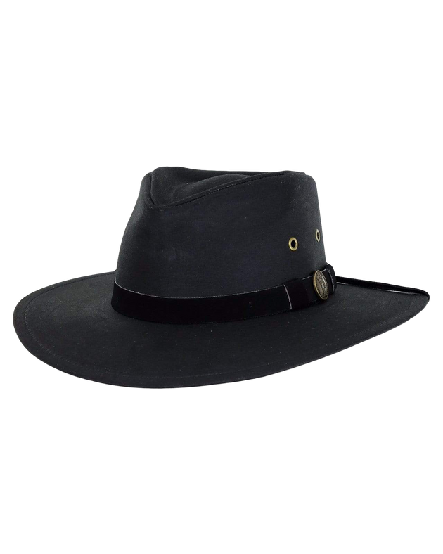 Kodiak all weather Oilskin Canvas Hat / chinstrap. Outback Favourite