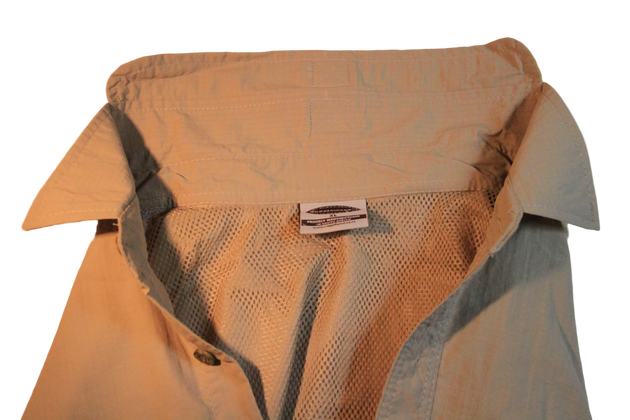 Nylon Vented Long Sleeve Fishing Shirt. Great for Hot humid conditions Made in South Africa
